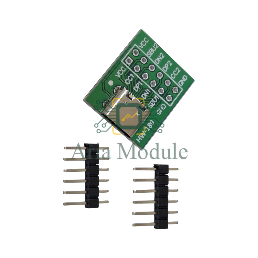 01205128-2.jpg ماژول مبدل USB Type-C to DIP - تصویر 1